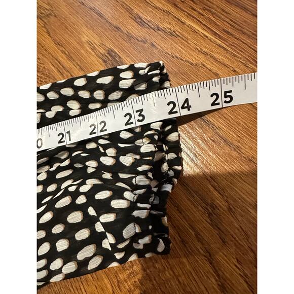 J. Crew Women’s Smocked Neck Blouse in Oncilla Cat Print – Sz Large Playful Chic - Picture 10 of 10